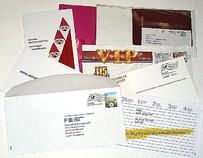 Mailings, Direkt-Mailing, Einladungskarten, Werbemailings, Selfmailer, Waren-Pproduktproben